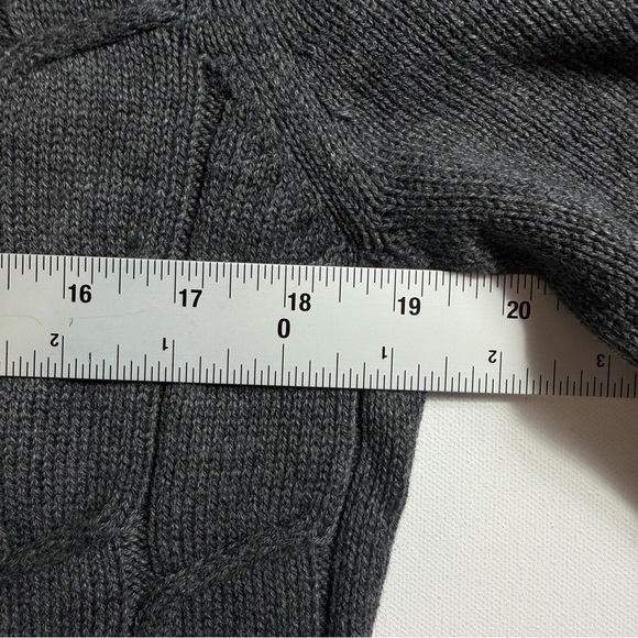 Merona Cardigan Sweater Size L NWT Gray Textured Eclectic Grandpa Cottagecore - Picture 3 of 7